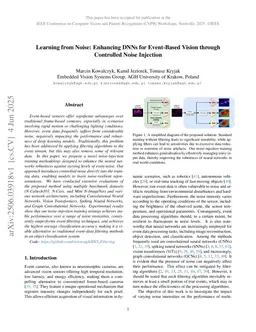 Learning from Noise: Enhancing DNNs for Event-Based Vision through Controlled Noise Injection