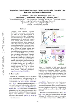 SimpleDoc: Multi-Modal Document Understanding with Dual-Cue Page Retrieval and Iterative Refinement