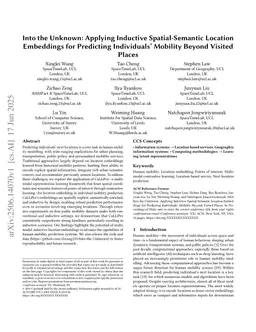 Into the Unknown: Applying Inductive Spatial-Semantic Location Embeddings for Predicting Individuals' Mobility Beyond Visited Places