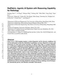 RadFabric: Agentic AI System with Reasoning Capability for Radiology