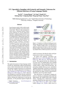 S$^4$C: Speculative Sampling with Syntactic and Semantic Coherence for Efficient Inference of Large Language Models