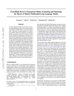 From Black Boxes to Transparent Minds: Evaluating and Enhancing the Theory of Mind in Multimodal Large Language Models