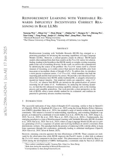 Reinforcement Learning with Verifiable Rewards Implicitly Incentivizes Correct Reasoning in Base LLMs