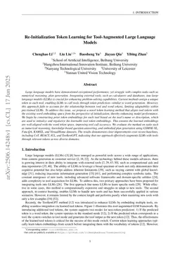 Re-Initialization Token Learning for Tool-Augmented Large Language Models