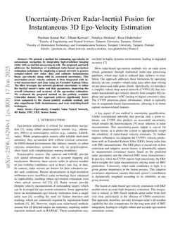 Uncertainty-Driven Radar-Inertial Fusion for Instantaneous 3D Ego-Velocity Estimation