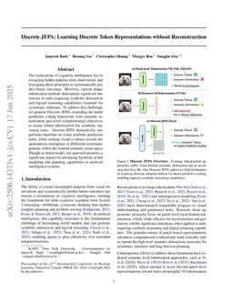 Discrete JEPA: Learning Discrete Token Representations without Reconstruction