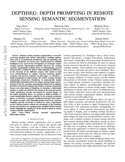 DepthSeg: Depth prompting in remote sensing semantic segmentation