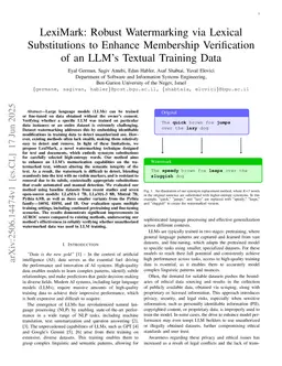 LexiMark: Robust Watermarking via Lexical Substitutions to Enhance Membership Verification of an LLM's Textual Training Data