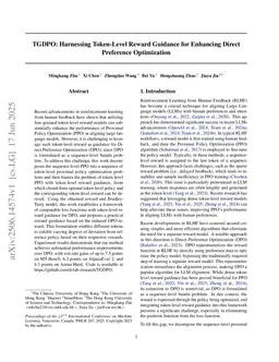 TGDPO: Harnessing Token-Level Reward Guidance for Enhancing Direct Preference Optimization