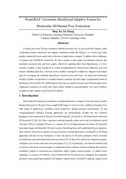 PoseGRAF: Geometric-Reinforced Adaptive Fusion for Monocular 3D Human Pose Estimation