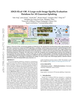 3DGS-IEval-15K: A Large-scale Image Quality Evaluation Database for 3D Gaussian-Splatting