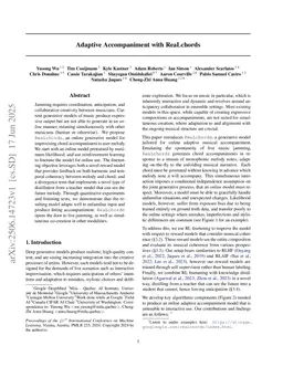 Adaptive Accompaniment with ReaLchords