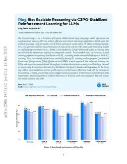 Ring-lite: Scalable Reasoning via C3PO-Stabilized Reinforcement Learning for LLMs