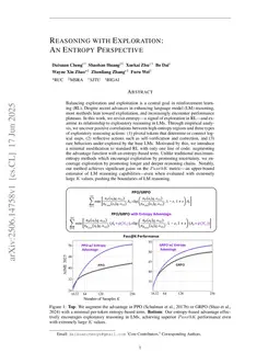 Reasoning with Exploration: An Entropy Perspective