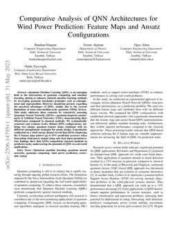 Comparative Analysis of QNN Architectures for Wind Power Prediction: Feature Maps and Ansatz Configurations