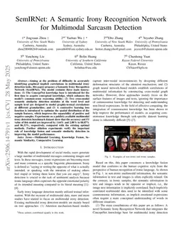 SemIRNet: A Semantic Irony Recognition Network for Multimodal Sarcasm Detection