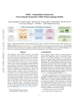 PARC: A Quantitative Framework Uncovering the Symmetries within Vision Language Models