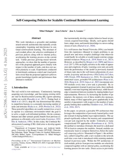 Self-Composing Policies for Scalable Continual Reinforcement Learning