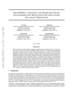 GraphGSOcc: Semantic-Geometric Graph Transformer with Dynamic-Static Decoupling for 3D Gaussian Splatting-based Occupancy Prediction