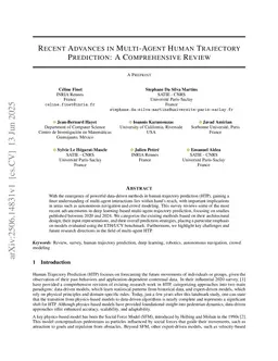 Recent Advances in Multi-Agent Human Trajectory Prediction: A Comprehensive Review