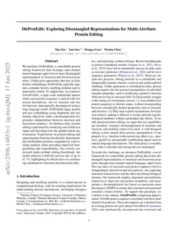 DisProtEdit: Exploring Disentangled Representations for Multi-Attribute Protein Editing