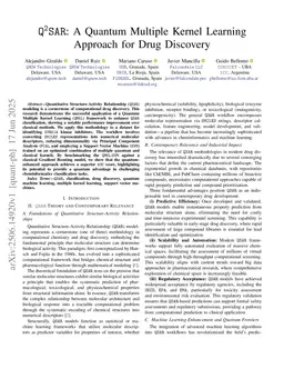Q2SAR: A Quantum Multiple Kernel Learning Approach for Drug Discovery