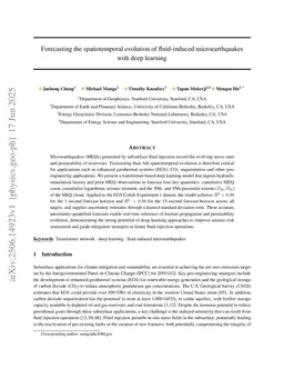 Deep learning forecasts the spatiotemporal evolution of fluid-induced microearthquakes