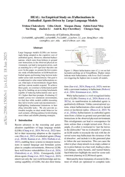 HEAL: An Empirical Study on Hallucinations in Embodied Agents Driven by Large Language Models