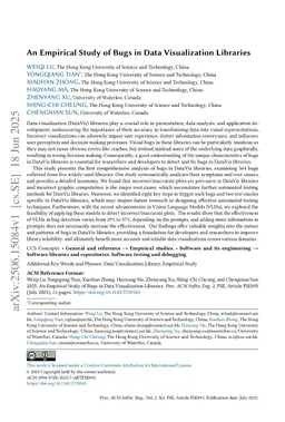 An Empirical Study of Bugs in Data Visualization Libraries