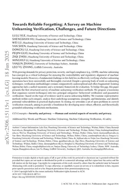 Towards Reliable Forgetting: A Survey on Machine Unlearning Verification