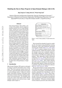 Modeling the One-to-Many Property in Open-Domain Dialogue with LLMs