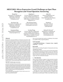 MEGC2025: Micro-Expression Grand Challenge on Spot Then Recognize and Visual Question Answering
