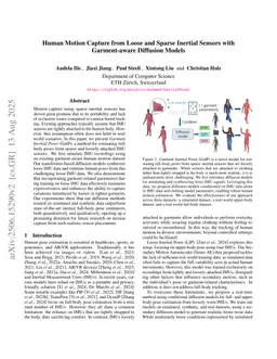 Human Motion Capture from Loose and Sparse Inertial Sensors with Garment-aware Diffusion Models