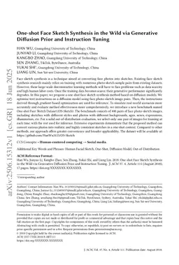 One-shot Face Sketch Synthesis in the Wild via Generative Diffusion Prior and Instruction Tuning