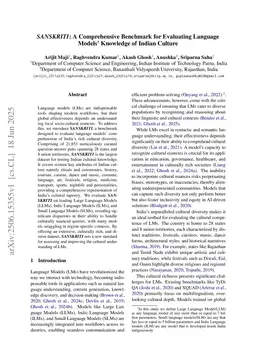 SANSKRITI: A Comprehensive Benchmark for Evaluating Language Models' Knowledge of Indian Culture