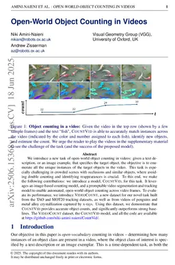 Open-World Object Counting in Videos