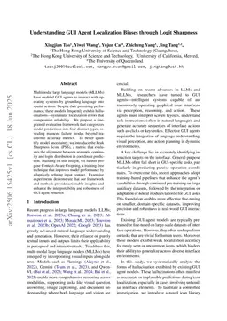 Understanding GUI Agent Localization Biases through Logit Sharpness