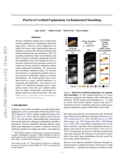 Pixel-level Certified Explanations via Randomized Smoothing