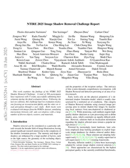 NTIRE 2025 Image Shadow Removal Challenge Report