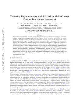 Capturing Polysemanticity with PRISM: A Multi-Concept Feature Description Framework