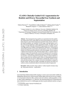 CLAIM: Clinically-Guided LGE Augmentation for Realistic and Diverse Myocardial Scar Synthesis and Segmentation