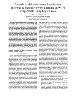 Towards Explainable Indoor Localization: Interpreting Neural Network Learning on Wi-Fi Fingerprints Using Logic Gates