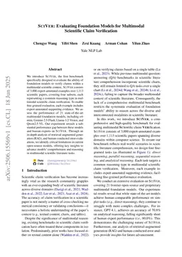 SciVer: Evaluating Foundation Models for Multimodal Scientific Claim Verification