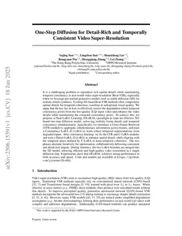 One-Step Diffusion for Detail-Rich and Temporally Consistent Video Super-Resolution