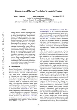 Gender-Neutral Machine Translation Strategies in Practice