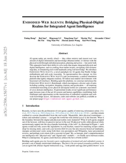 Embodied Web Agents: Bridging Physical-Digital Realms for Integrated Agent Intelligence