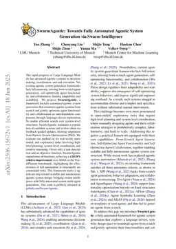 SwarmAgentic: Towards Fully Automated Agentic System Generation via Swarm Intelligence