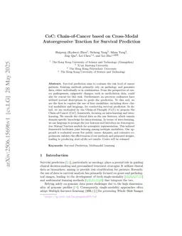 CoC: Chain-of-Cancer based on Cross-Modal Autoregressive Traction for Survival Prediction