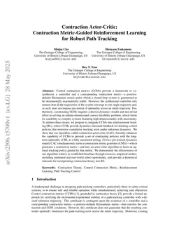 Contraction Actor-Critic: Contraction Metric-Guided Reinforcement Learning for Robust Path Tracking