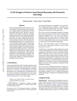 Can LLMs Reconcile Knowledge Conflicts in Counterfactual Reasoning